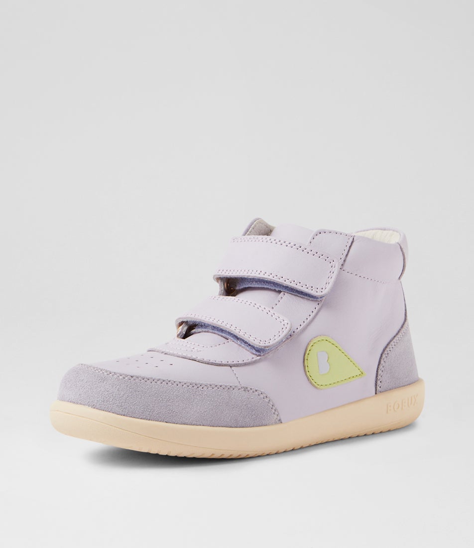 Bobux Kp Champ High Junior Thistle Leather Ankle Boots