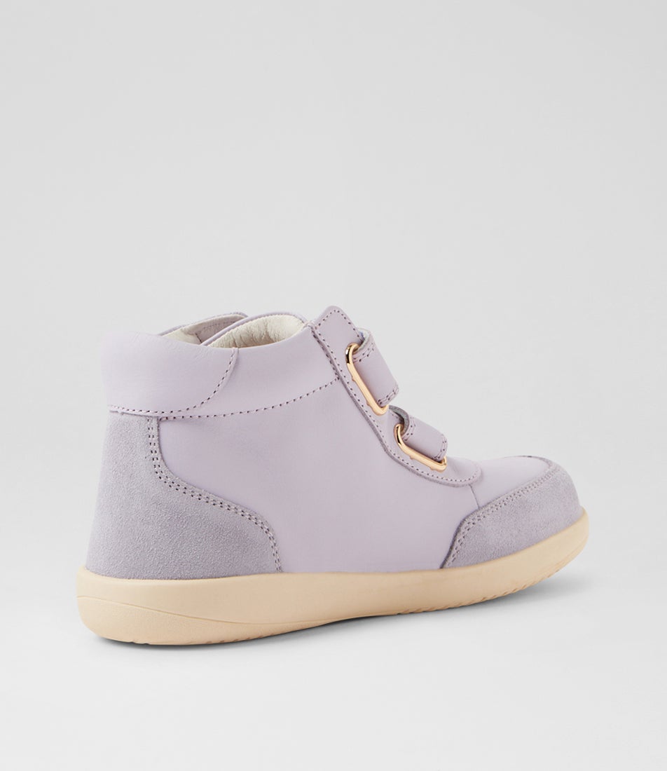 Bobux Kp Champ High Junior Thistle Leather Ankle Boots