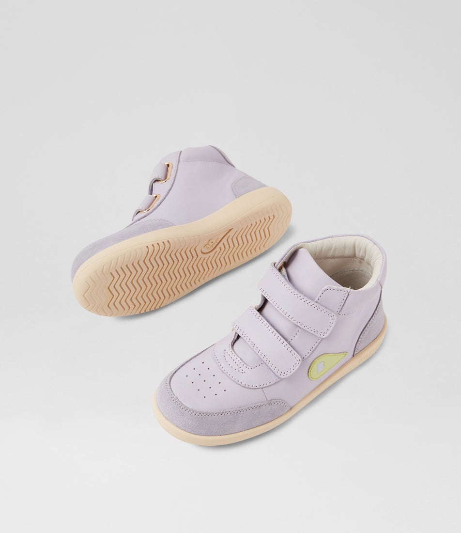 Bobux Kp Champ High Junior Thistle Leather Ankle Boots