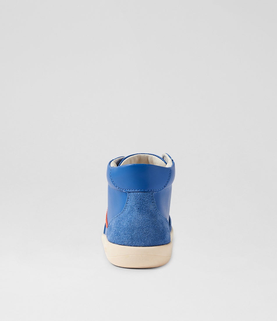 Bobux Kp Champ Junior High Olympian Blue Leather Ankle Boots