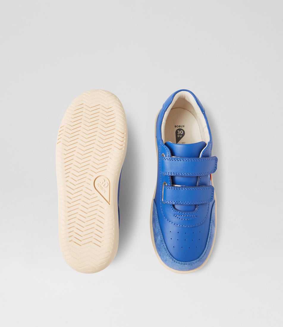Bobux Kp Champ Junior Olympian Blue Leather Flat Shoes