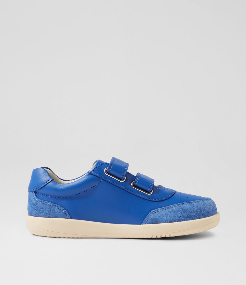 Bobux Kp Champ Junior Olympian Blue Leather Flat Shoes