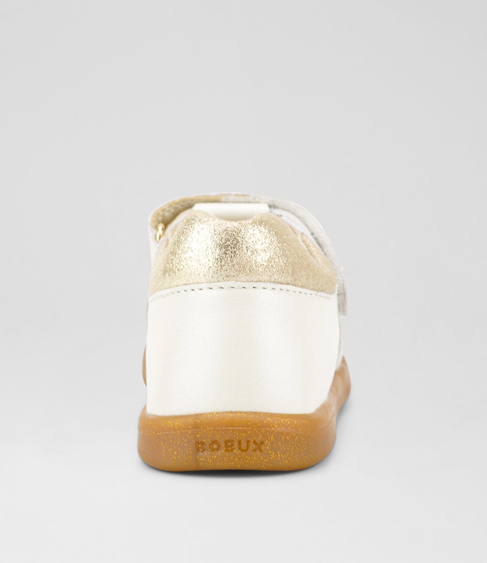 Bobux Kp Cross Jump Junior Moon Pearl Leather Sandals