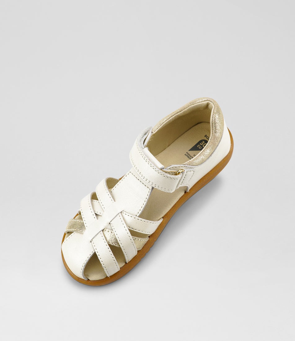 bobux Kp Cross Jump Junior Moon Pearl Leather Sandals