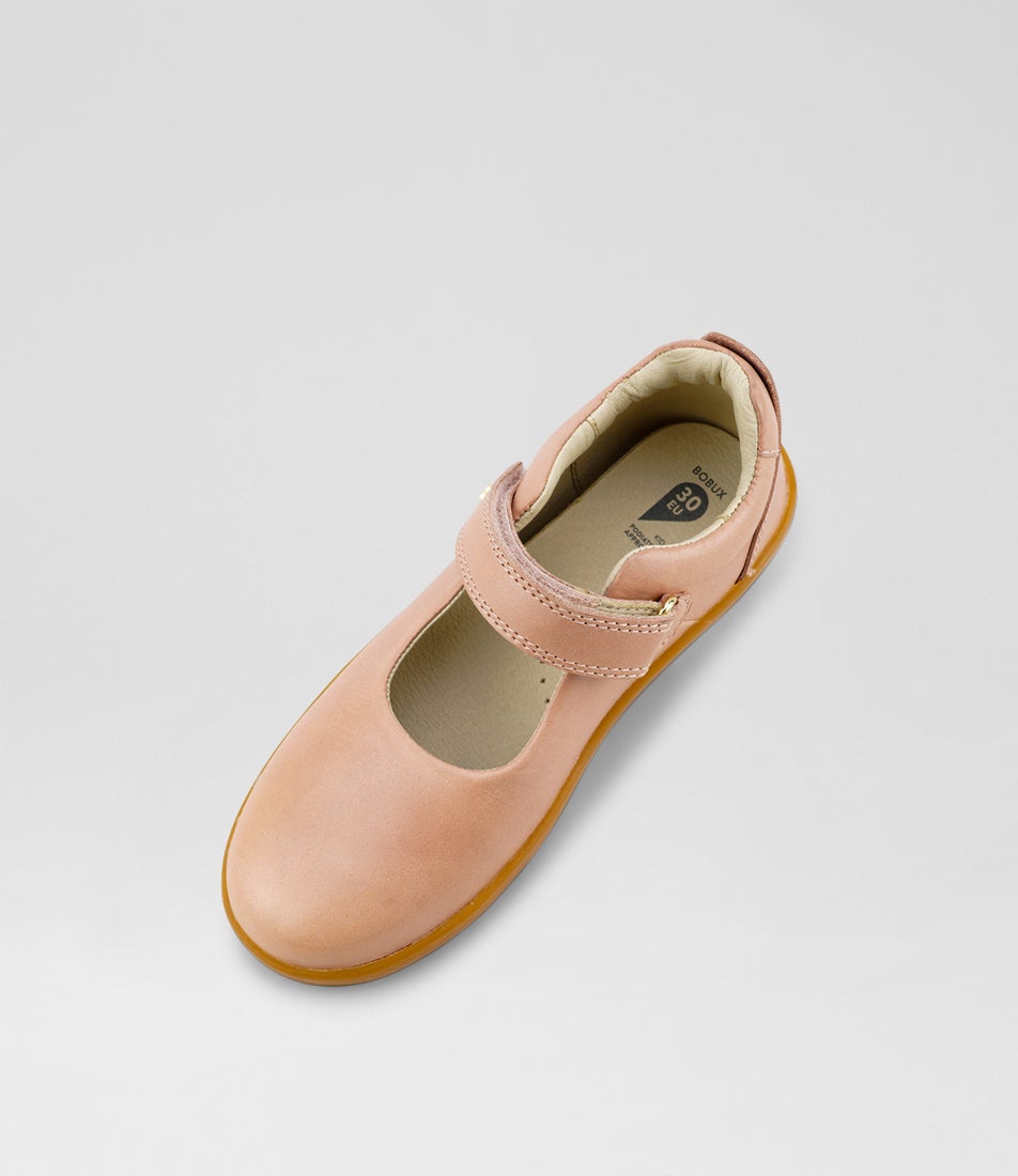 Bobux Kp Delight Junior Dusk Pearl Leather Flat Shoes