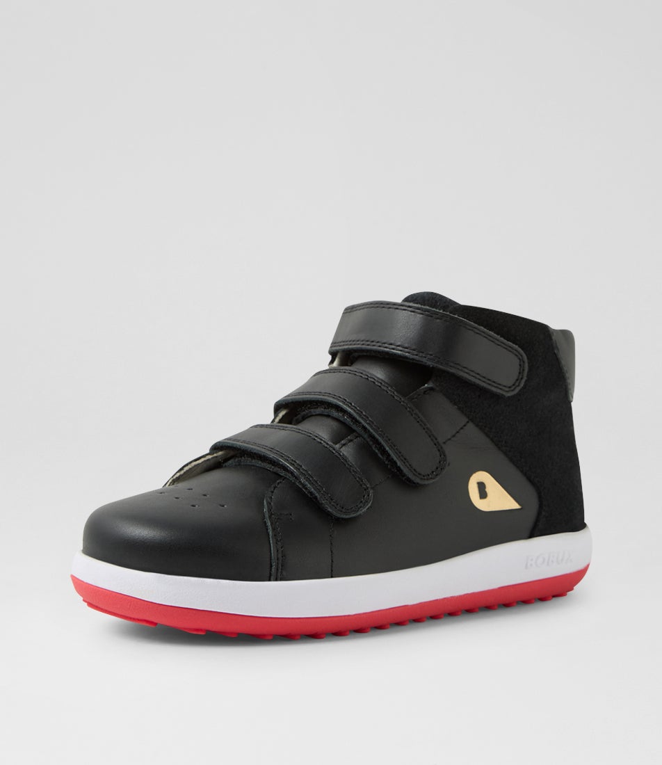 Bobux Kp Gamepoint Junior Black Leather Ankle Boots