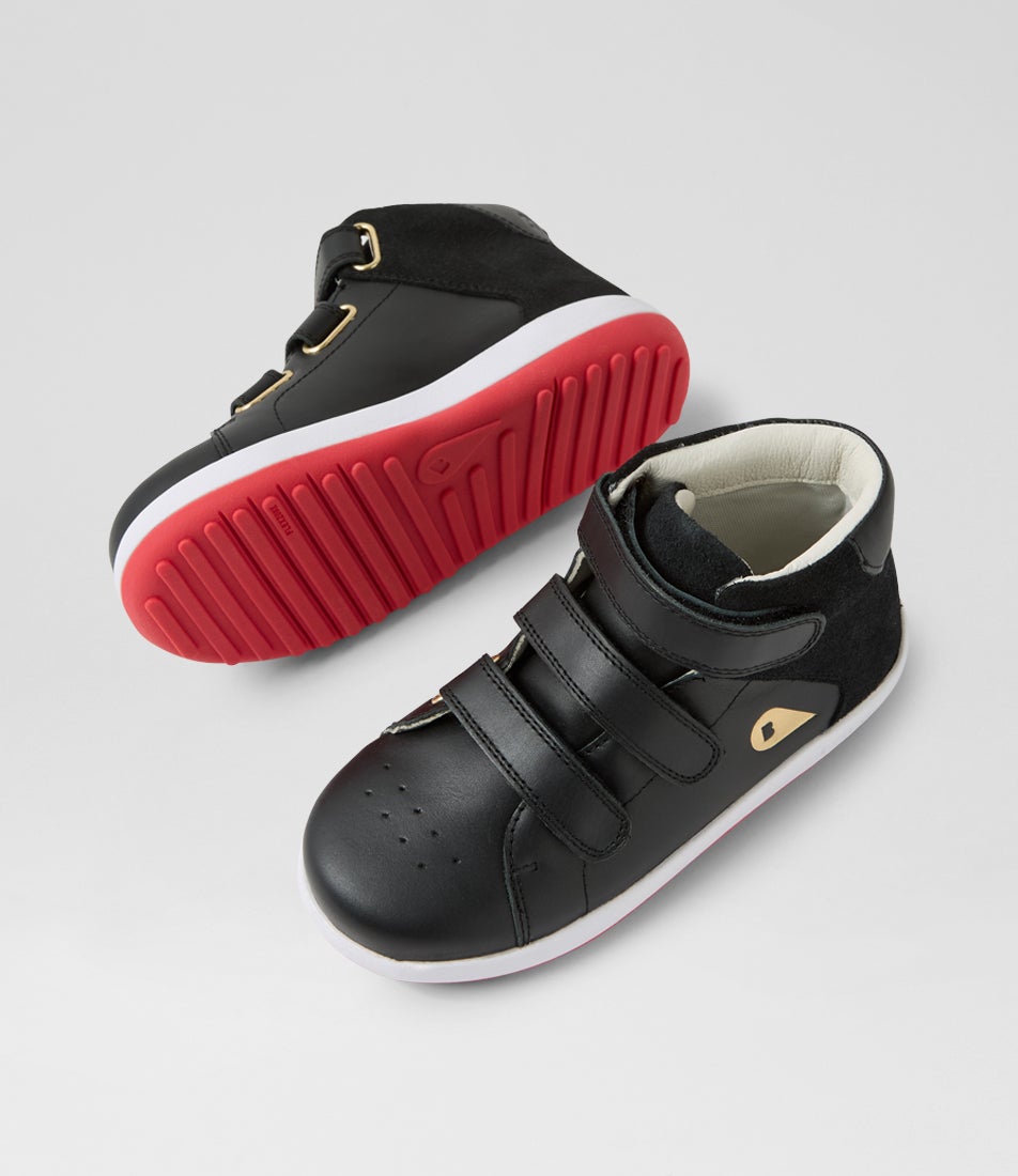 Bobux Kp Gamepoint Junior Black Leather Ankle Boots