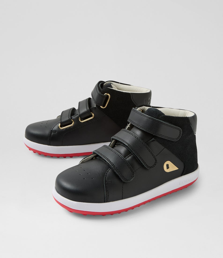 bobux Kp Gamepoint Junior Black Leather Ankle Boots