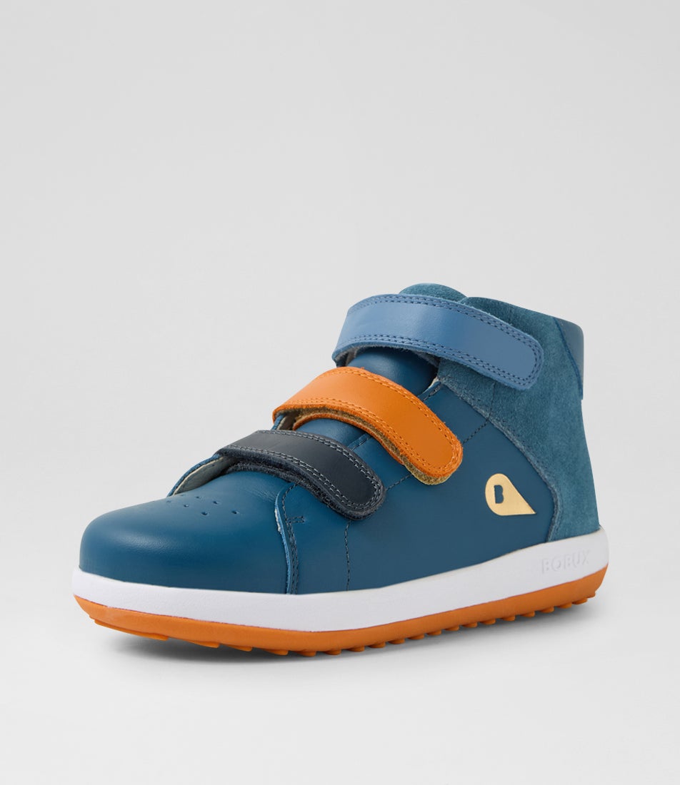 Bobux Kp Gamepoint Junior Tidal Teal Leather Ankle Boots