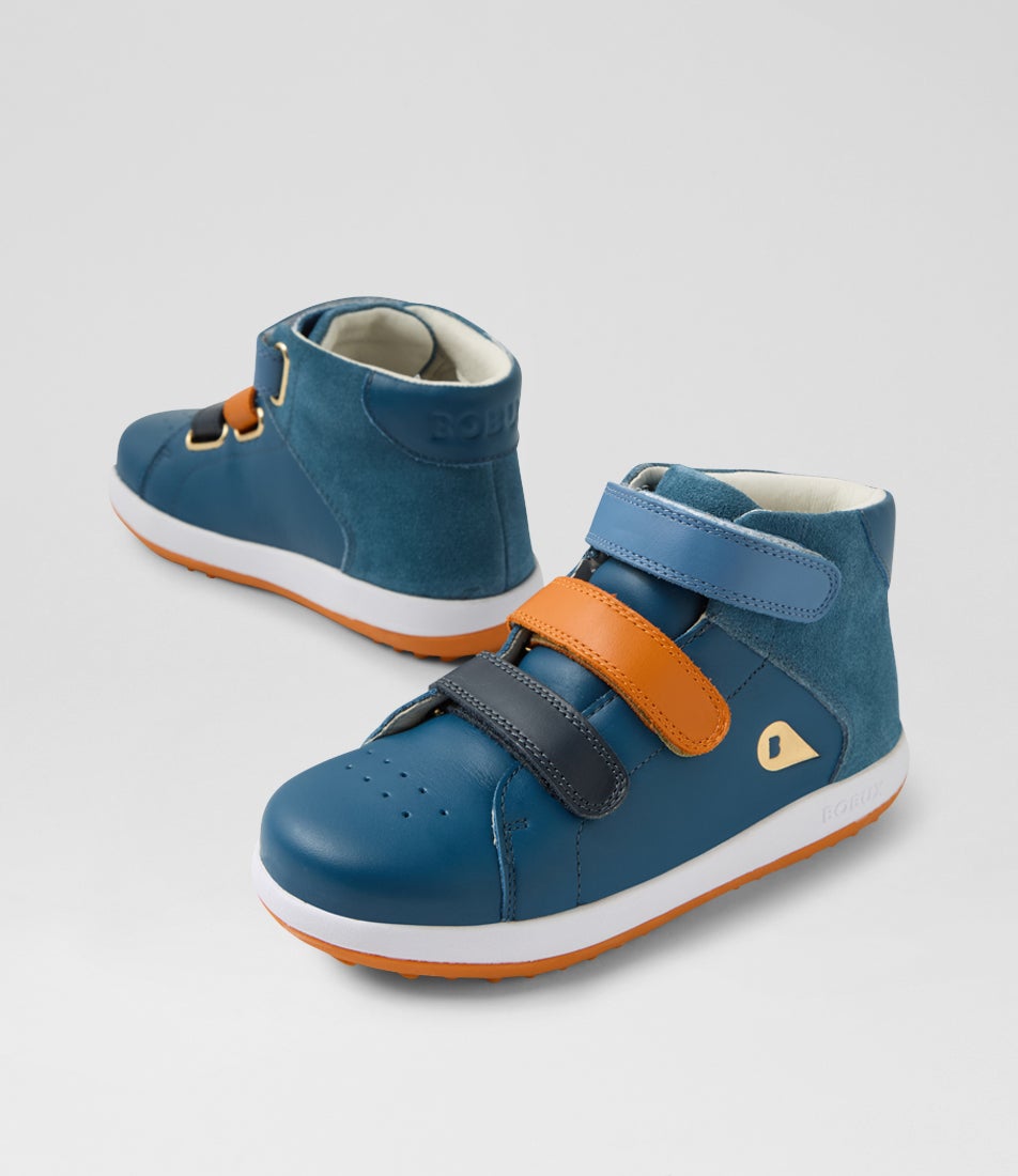 bobux Kp Gamepoint Junior Tidal Teal Leather Ankle Boots