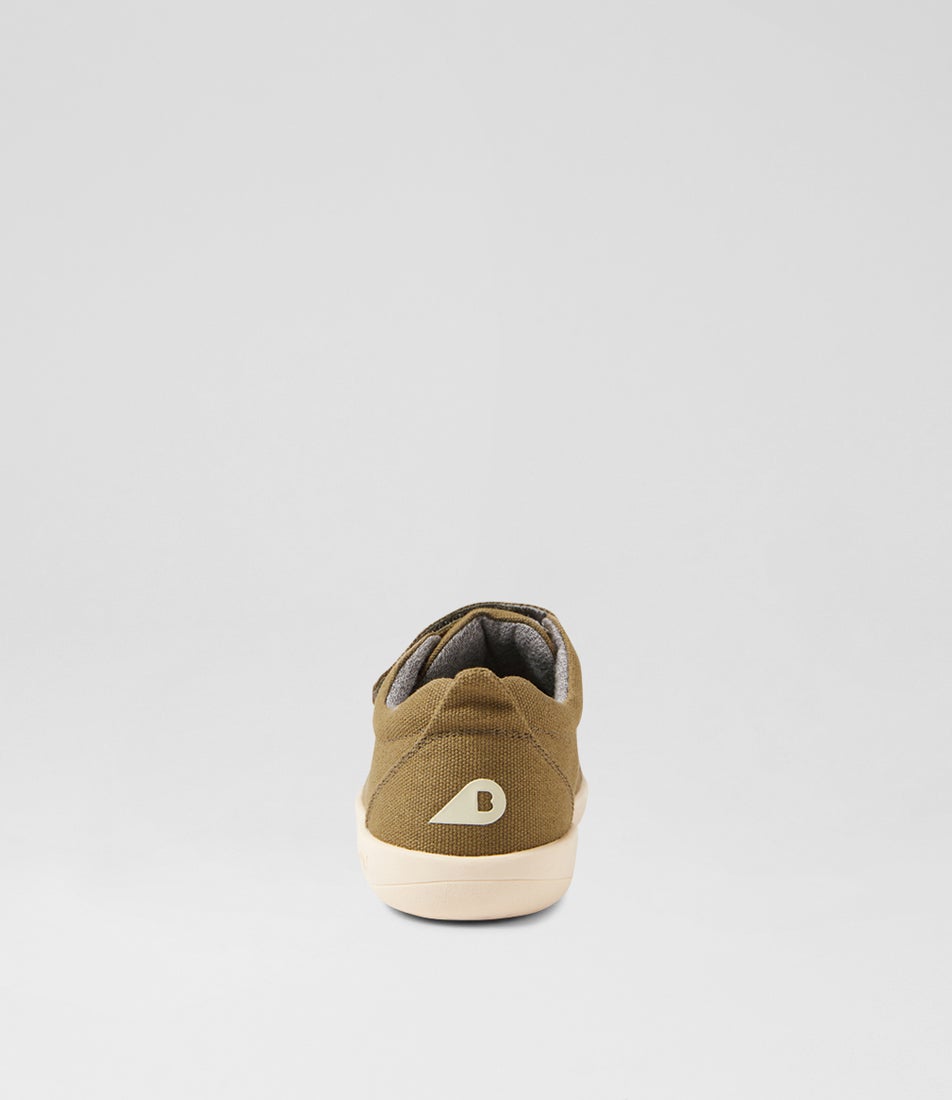 Bobux Kp Grass Court Canvas Junior Sea Kelp Canvas Sneakers