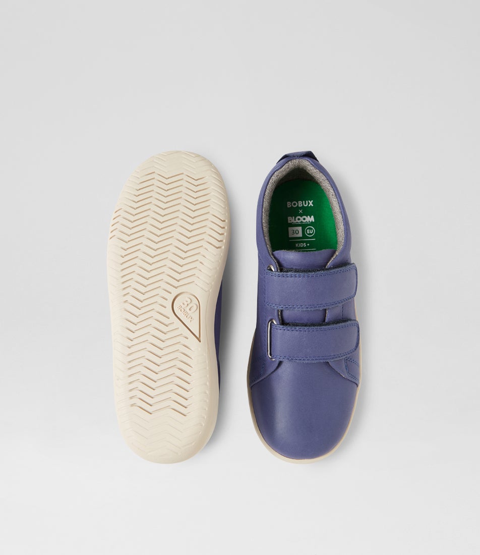 Bobux Kp Grass Court Future Dusk Leather Flat Shoes