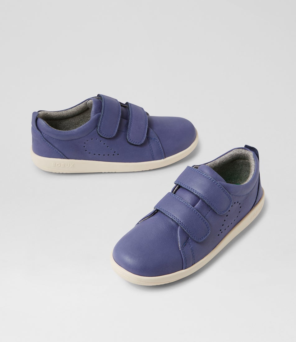 bobux Kp Grass Court Future Dusk Leather Flat Shoes