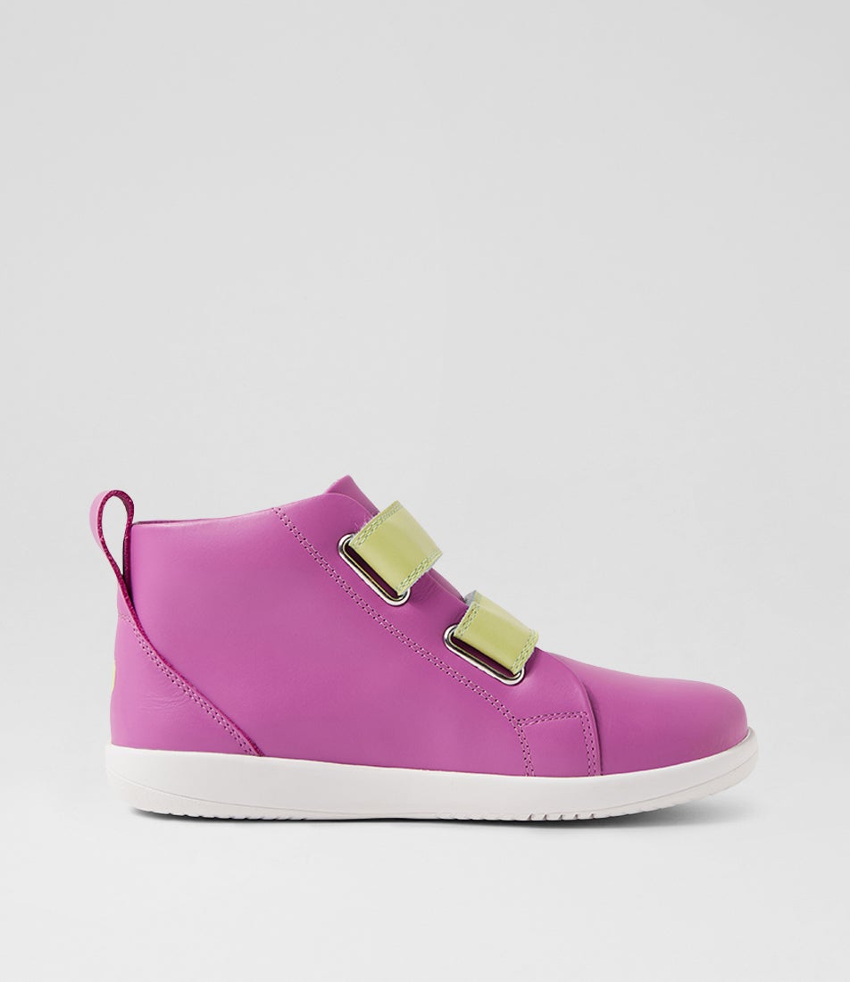 Bobux Kp Grass Court High Junior Orchid Leather Ankle Boots