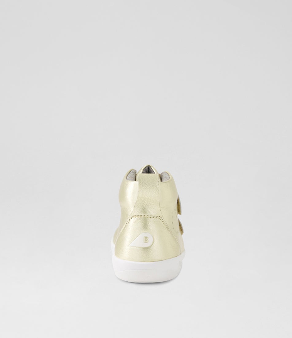 bobux Kp Grass Court High Pale Gold Leather Ankle Boots