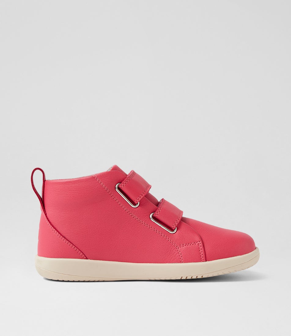 Bobux Kp Grass Court High Radiant Raspberry Leather Ankle Boots