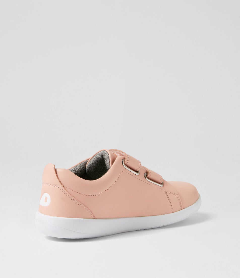 Bobux Kp Grass Court Junior Seashell Seashell Leather Sneakers