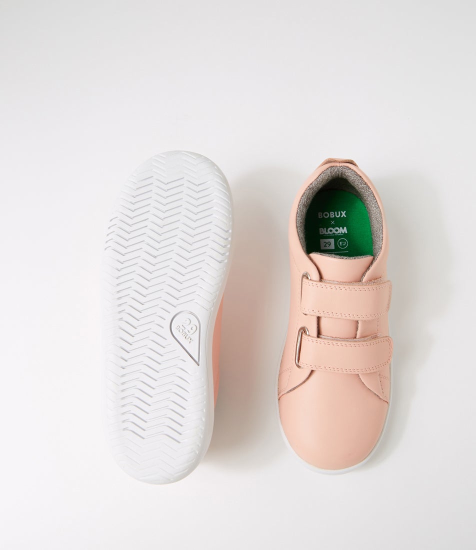 Bobux Kp Grass Court Junior Seashell Seashell Leather Sneakers