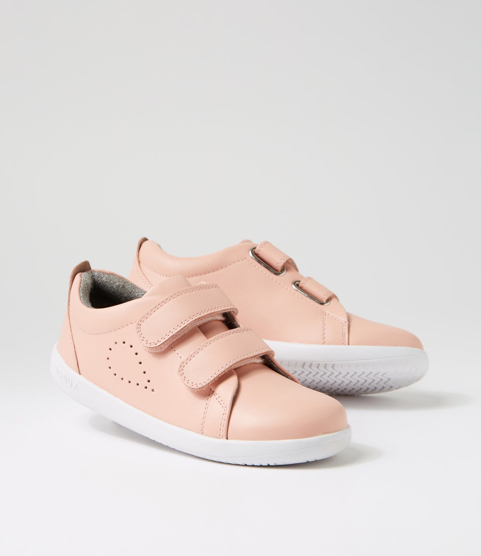 bobux Kp Grass Court Junior Seashell Seashell Leather Sneakers