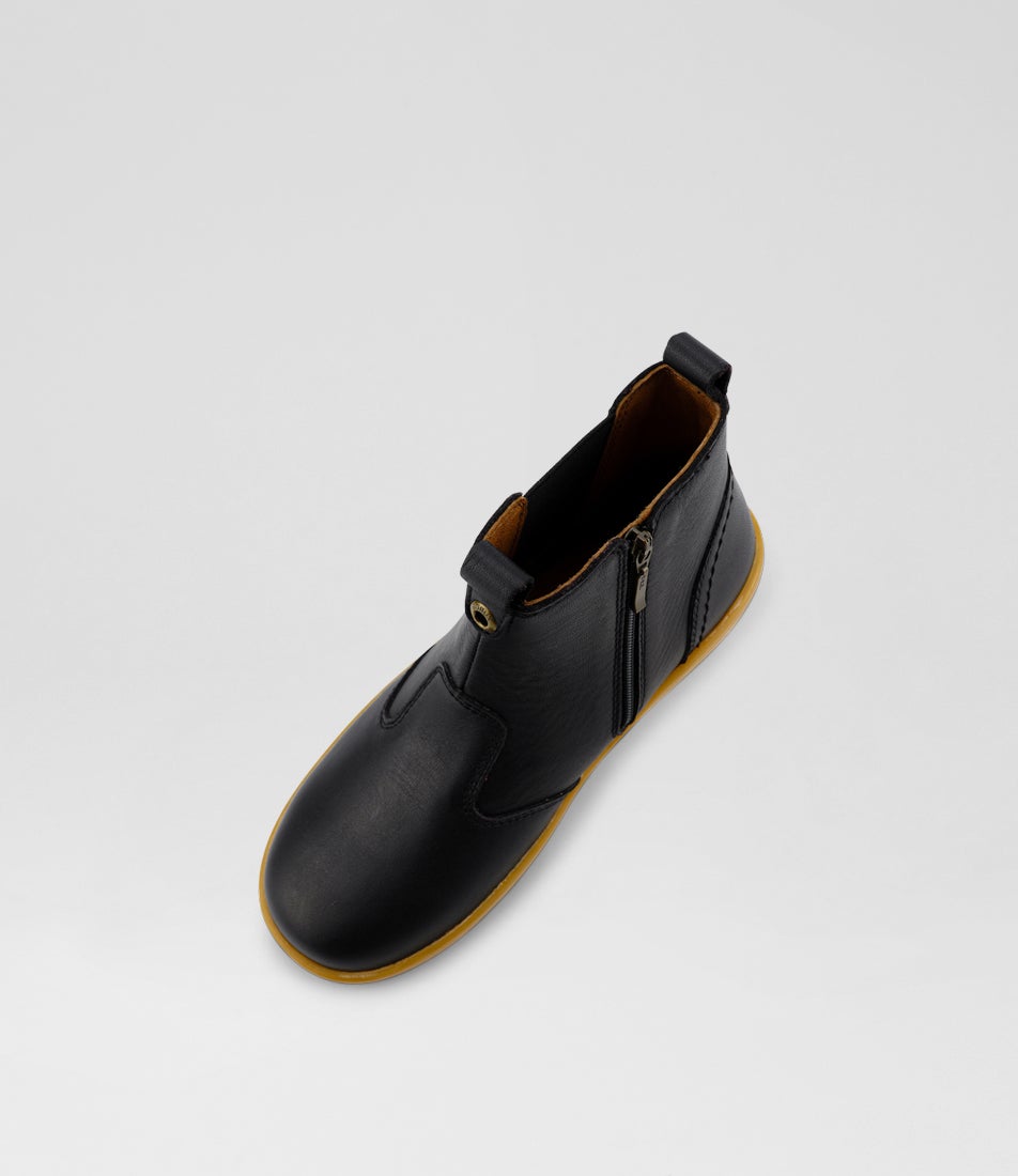 Bobux Kp Jodhpur Junior Black Leather Chelsea Boots