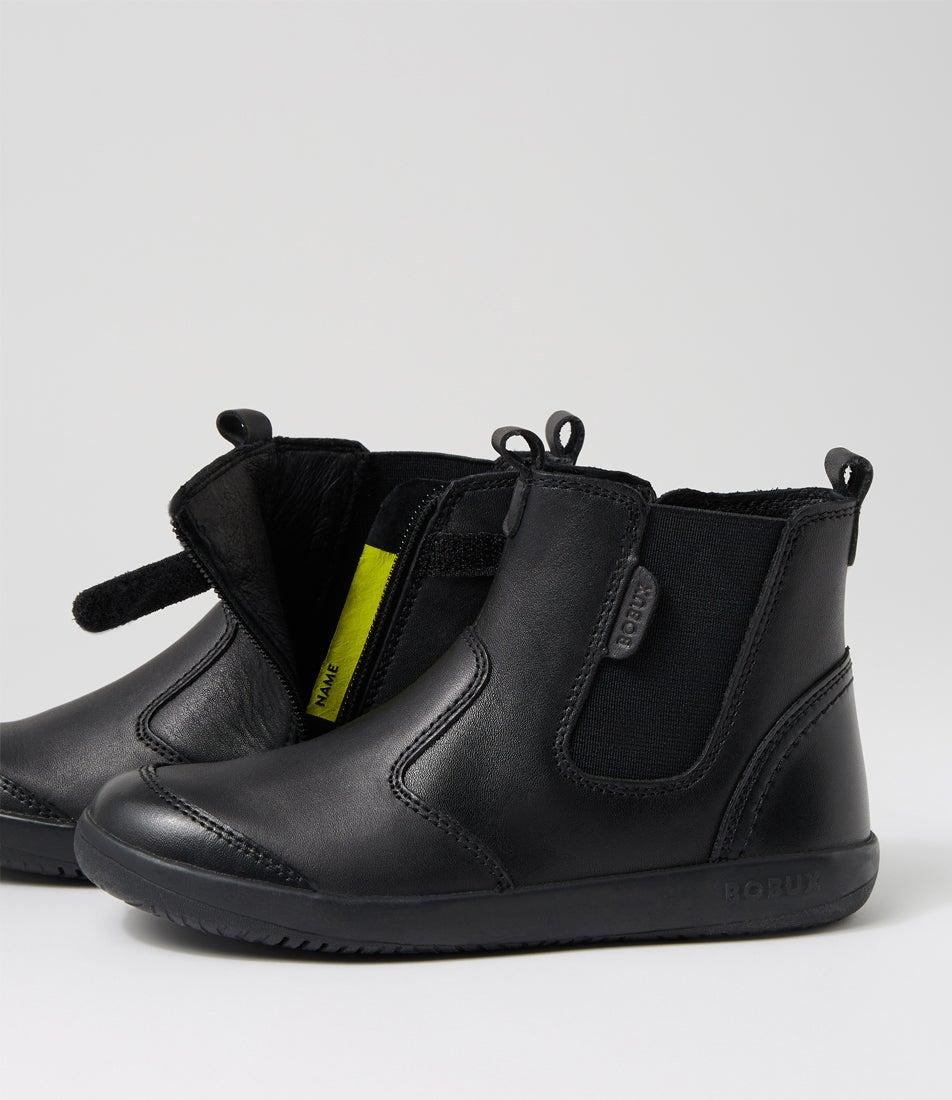 bobux Kp Jodhpur Junior Black S Leather Chelsea Boots