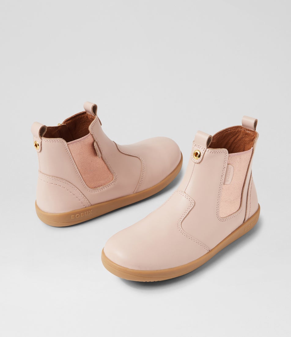 bobux Kp Jodhpur Junior Cameo Rose Leather Chelsea Boots