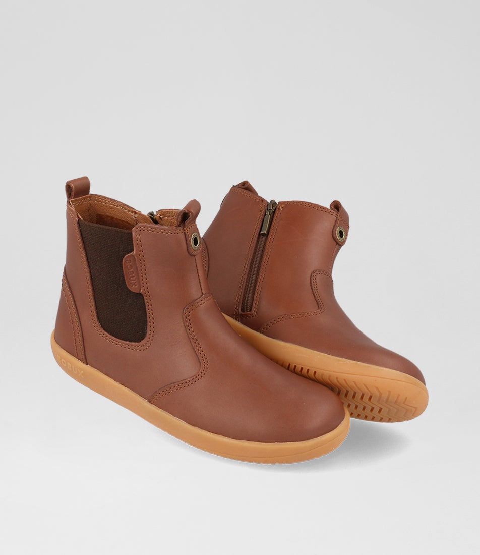 Bobux Kp Jodhpur Junior Toffee Leather Chelsea Boots