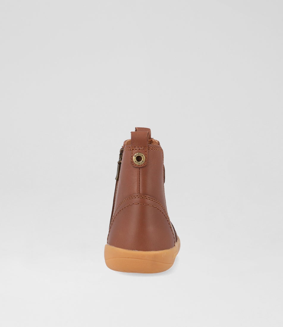 Bobux Kp Jodhpur Junior Toffee Leather Chelsea Boots