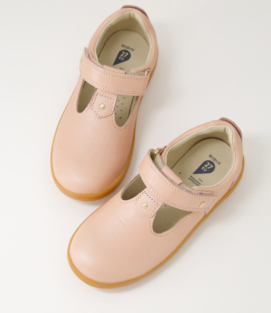 bobux Kp Louise Junior Dusk Pearl Leather Flat Shoes