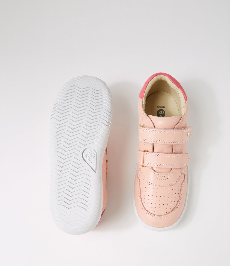 Bobux Kp Riley Junior Seashell Guava Leather Sneakers