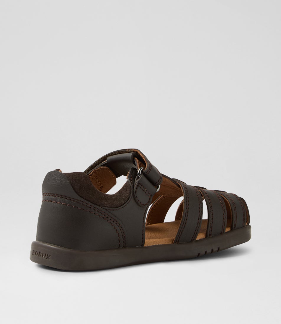 Bobux Kp Roam School Junior Brown Leather Flat Shoes