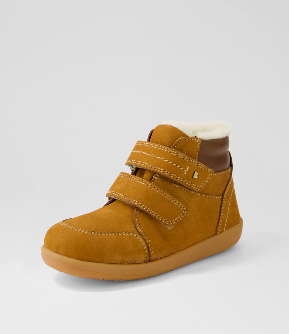 Bobux Kp Timber Arctic Junior Mustard Suede Ankle Boots