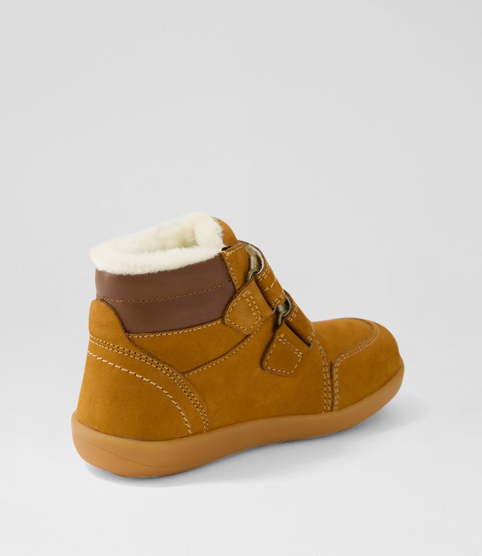 Bobux Kp Timber Arctic Junior Mustard Suede Ankle Boots