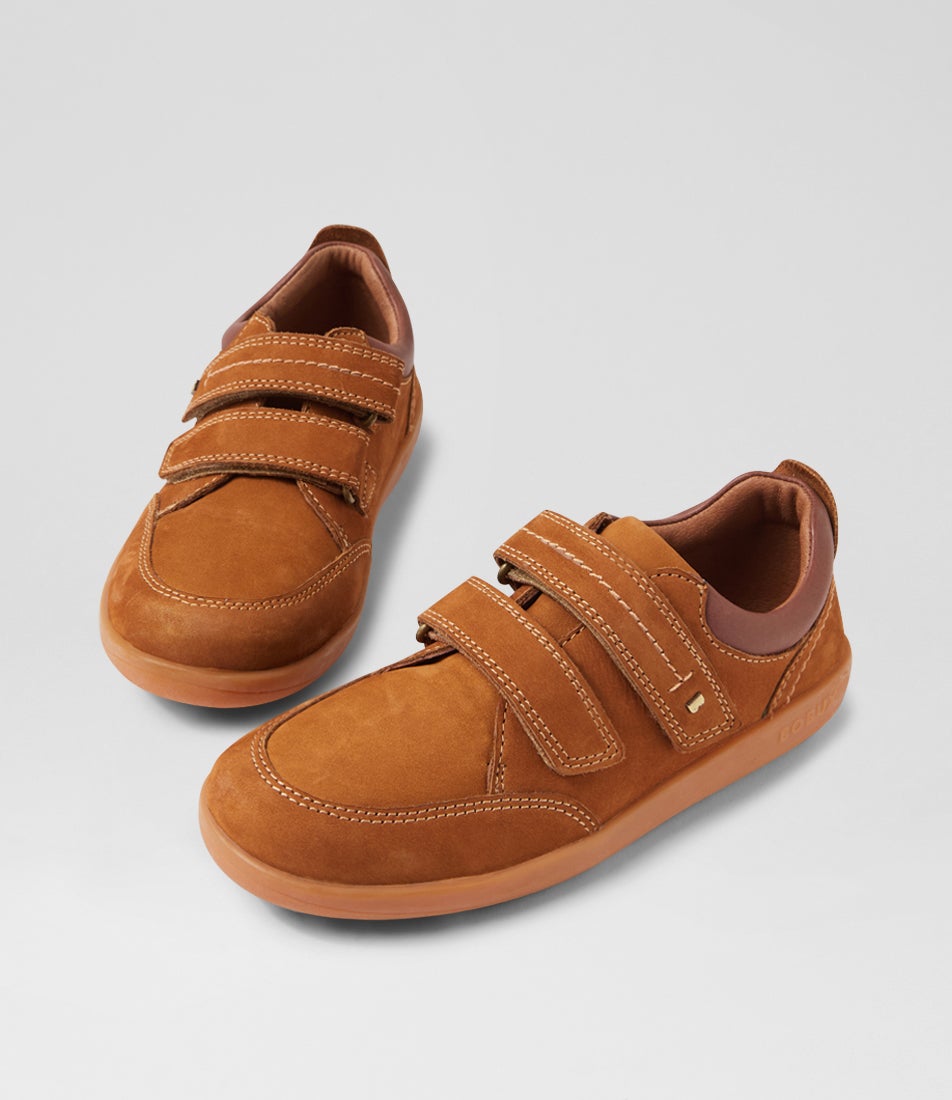 bobux Kp Timber Junior Low Mustard Leather Flat Shoes