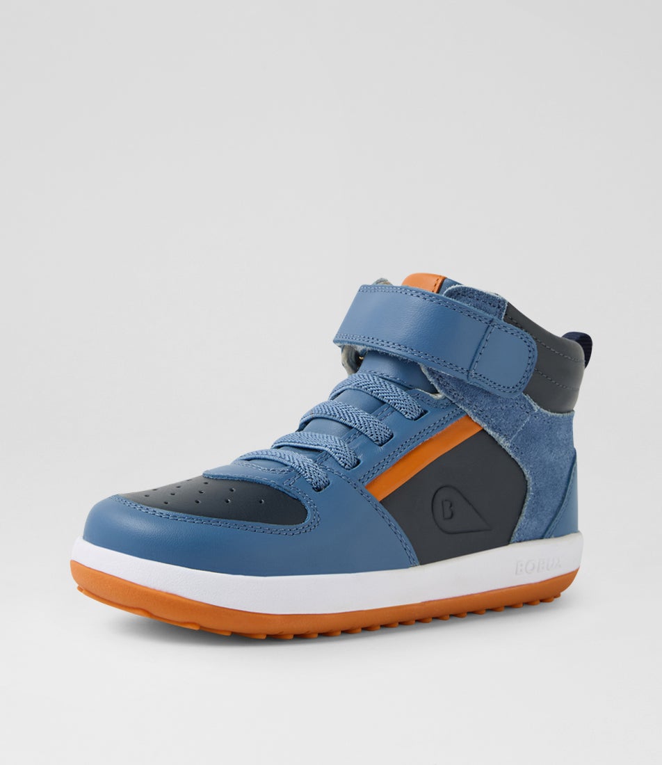 Bobux Kp Topspin Junior Elemental Blue Leather Ankle Boots