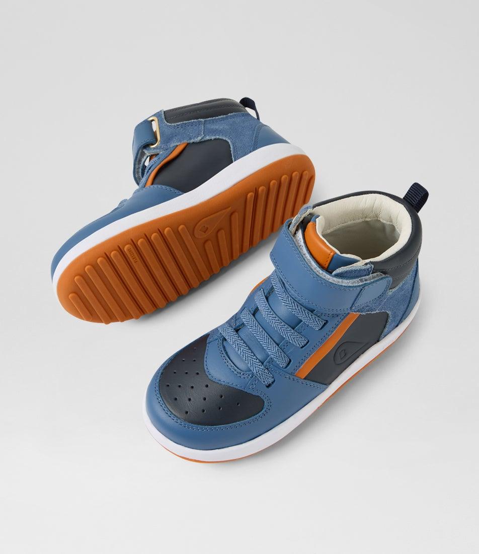 Bobux Kp Topspin Junior Elemental Blue Leather Ankle Boots