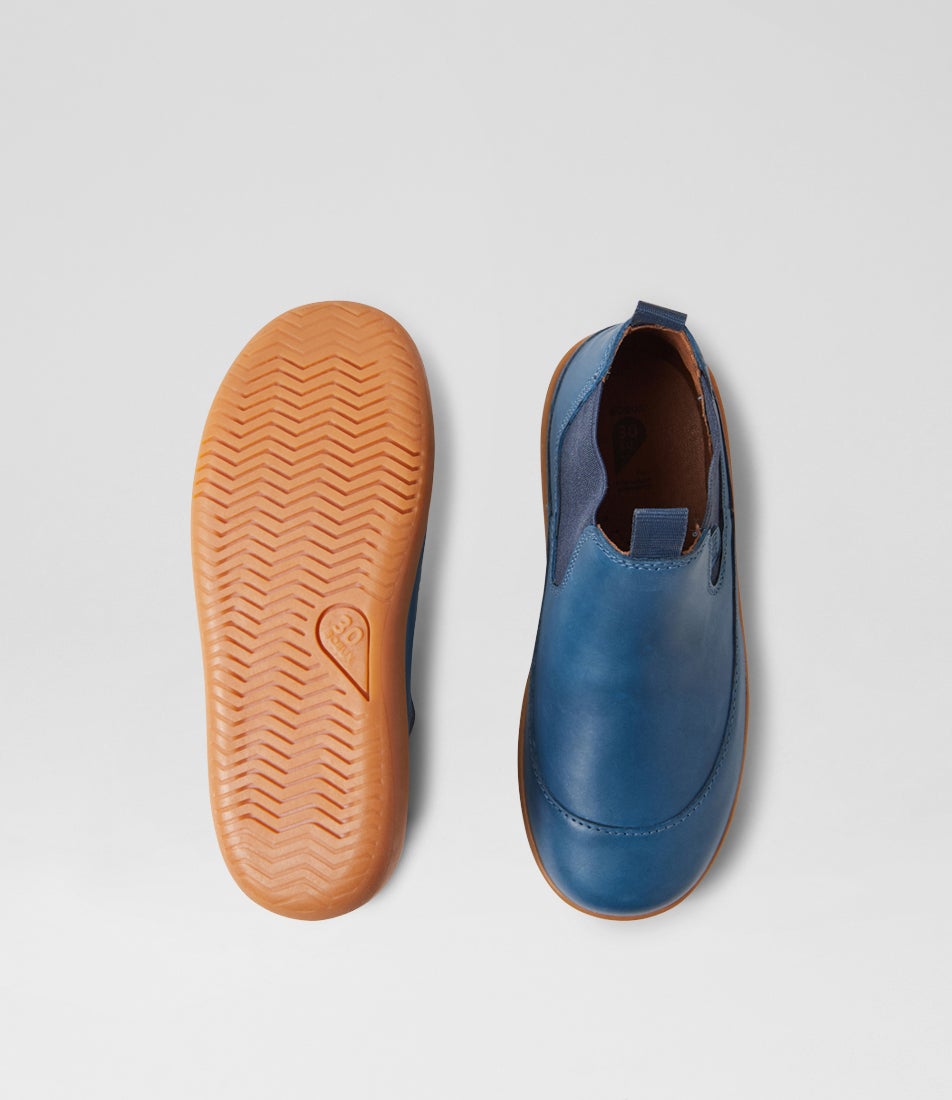 Bobux Kp Traveler Junior Tidal Teal Leather Chelsea Boots