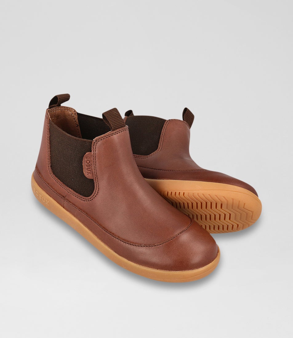 Bobux Kp Traveler Junior Toffee Leather Chelsea Boots