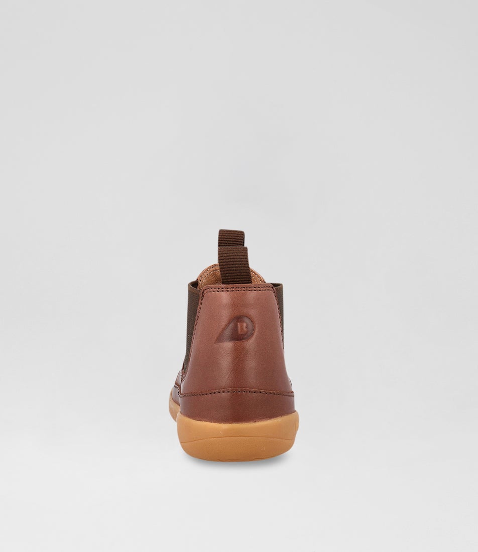 Bobux Kp Traveler Junior Toffee Leather Chelsea Boots