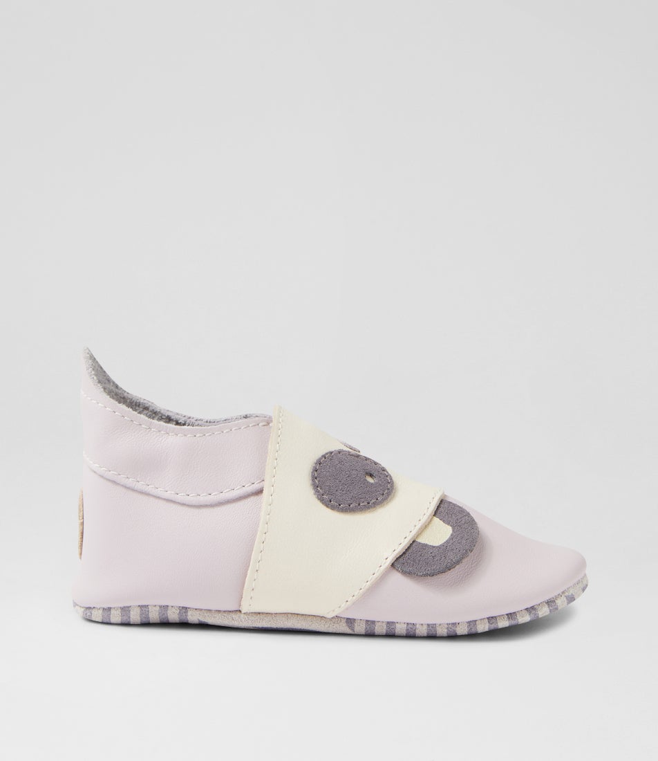 Bobux Ss Bam Hushed Infant Violet Leather Flat Shoes