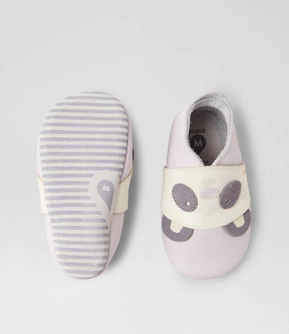 Bobux Ss Bam Hushed Infant Violet Leather Flat Shoes