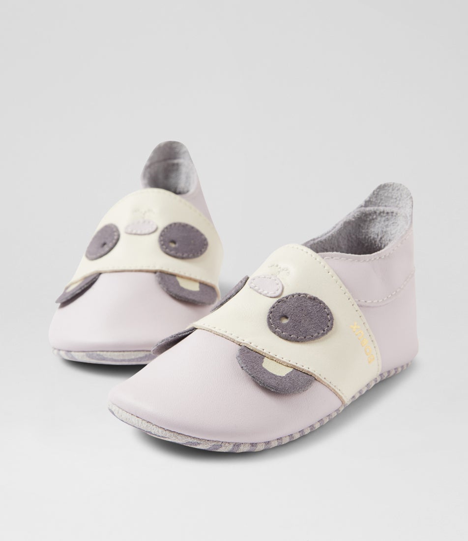 bobux Ss Bam Hushed Infant Violet Leather Flat Shoes