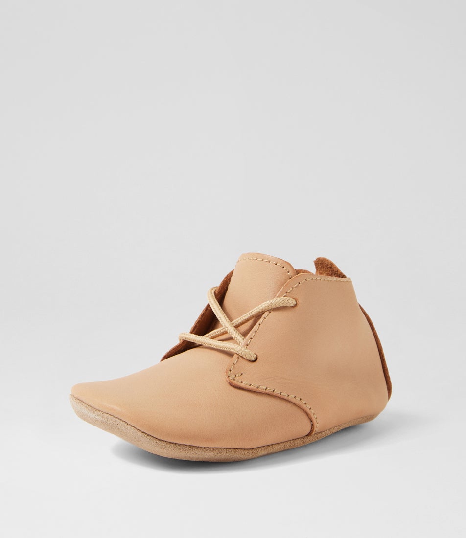 Bobux Ss Desert Lace Infant Caramel Leather Ankle Boots