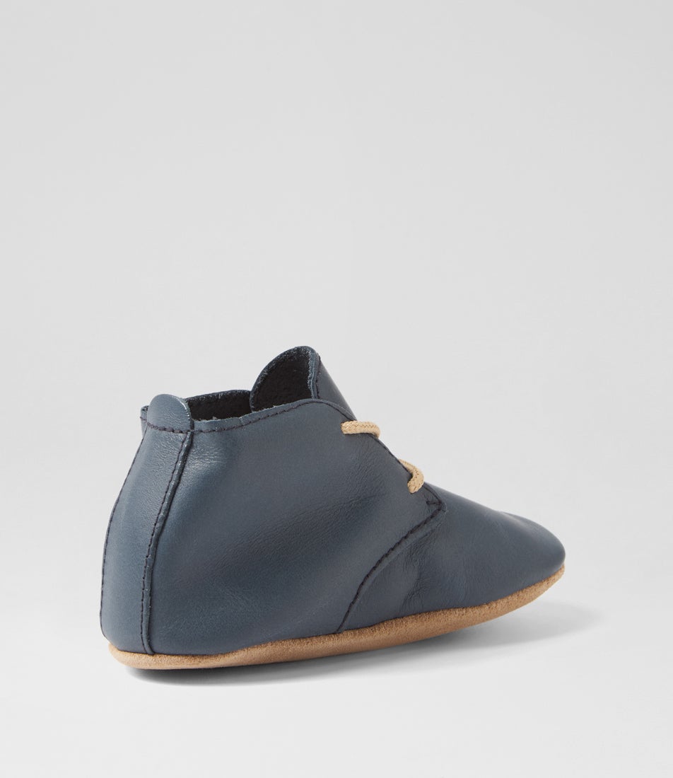 Bobux Ss Desert Lace Infant Navy Leather Ankle Boots