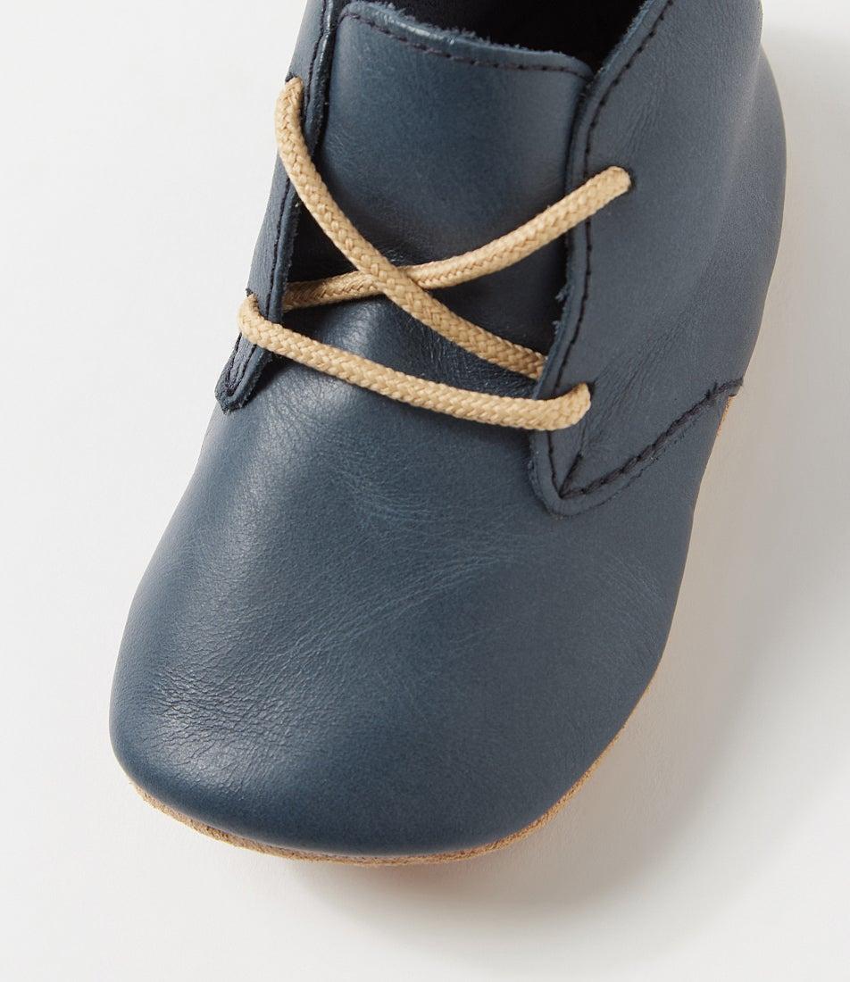 Bobux Ss Desert Lace Infant Navy Leather Ankle Boots