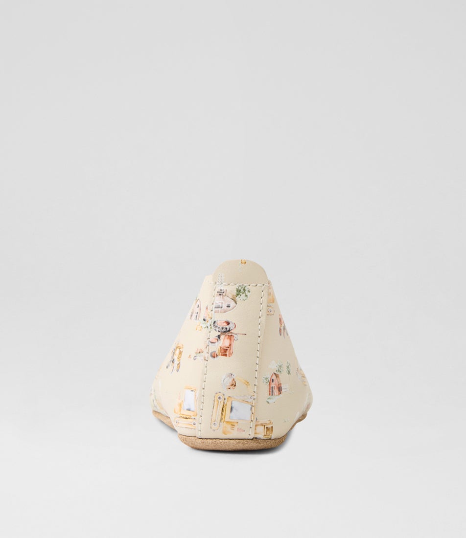 Bobux Ss Digger Lace Infant White Swan Multi Leather Flat Shoes