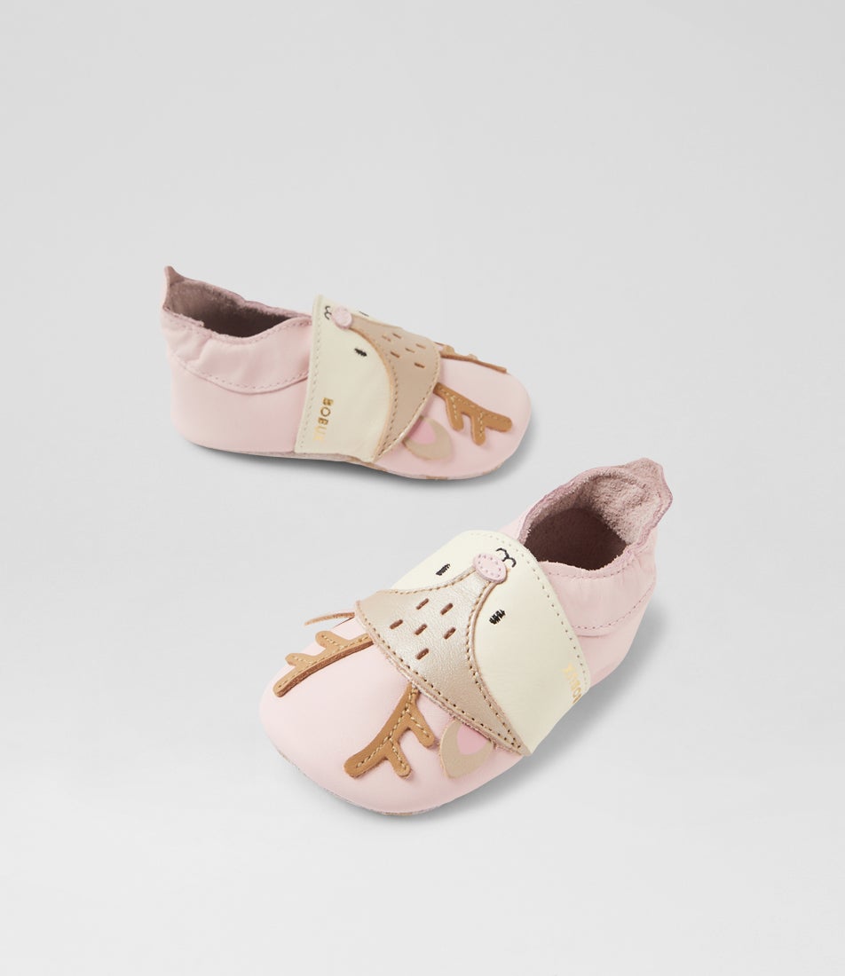 bobux Ss Fawna Infant Rosewater Vanilla Leather Flat Shoes
