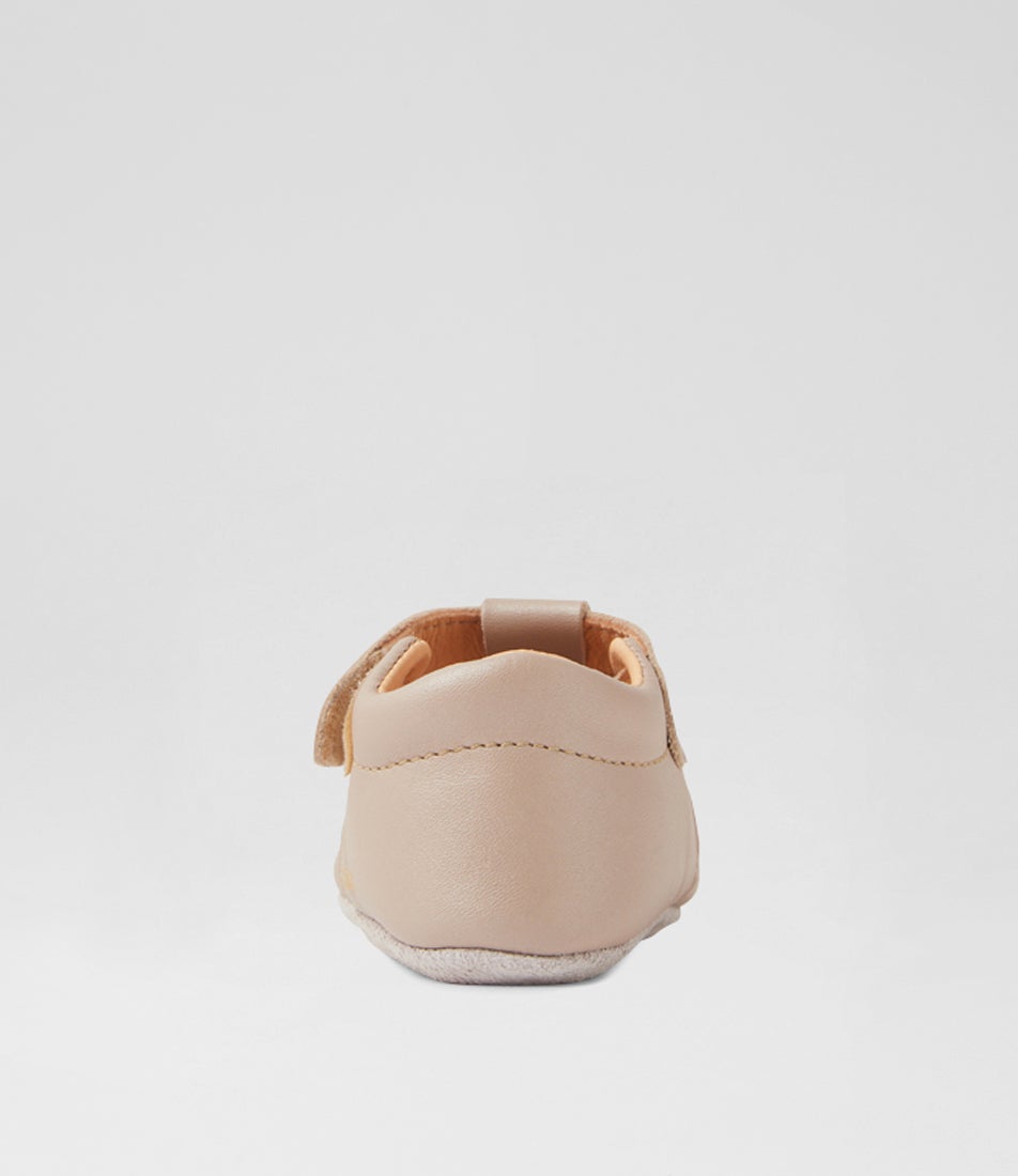 Bobux Ss Flutterheart Infant Gold Leather Flat Shoes