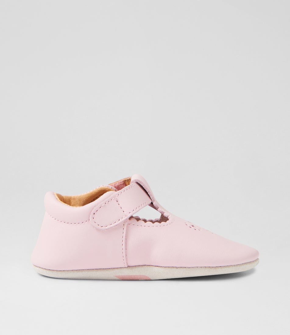 Bobux Ss Flutterheart Infant Parfait Pink Leather Flat Shoes