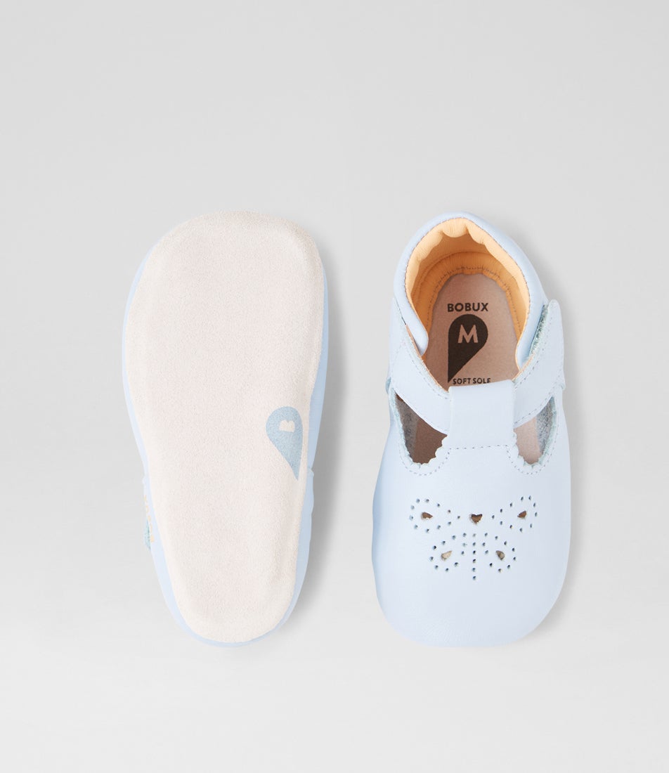 Bobux Ss Flutterheart Infant Skyway Leather Flat Shoes